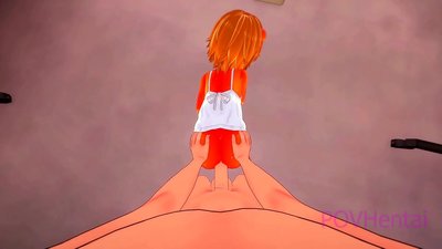 元素的火焰怪物女孩